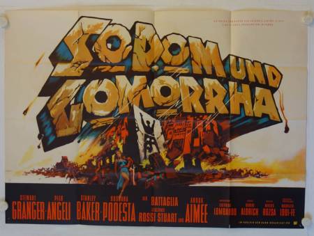 Sodom und Gomorrha originales deutsches A0-Filmplakat